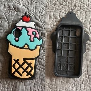 iPhone X Silicone Ice Cream Phone Case